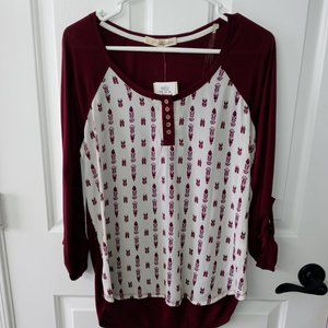 NWT Print Blouse